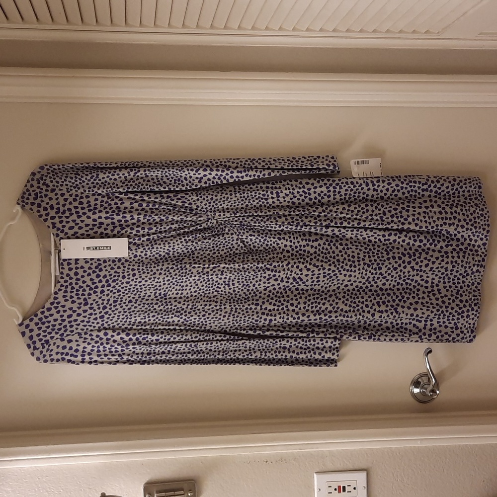 NWT, Vintage St. Emile Hugo Amethyst Dress